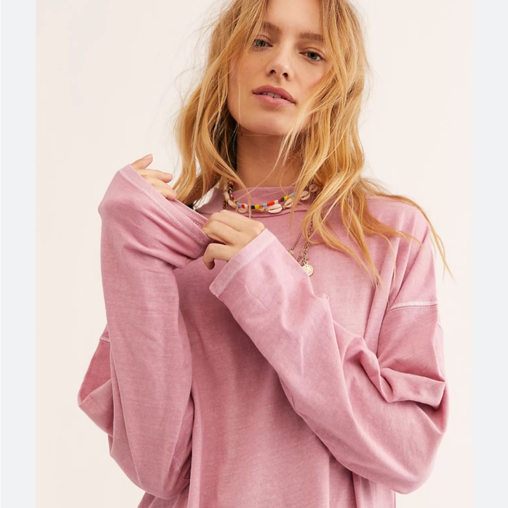 FREE PEOPLE Be Free Tunic in Mauve Size Small